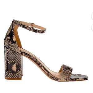 SAM EDELMAN Daniella Block Heel in Desert Multi Snake size 7